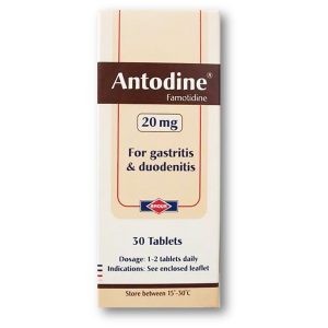 Antodine 20 mg ( Famotidine ) 30 film-coated tablets